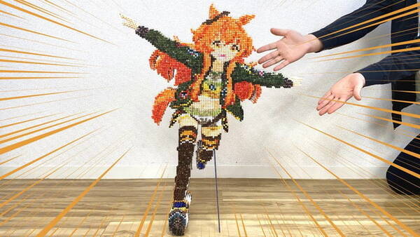 4 000本の綿棒 で作られた ウマ娘 マヤノトップガンが大迫力 力作に いいね 1 5万超え 21年11月22日 エキサイトニュース