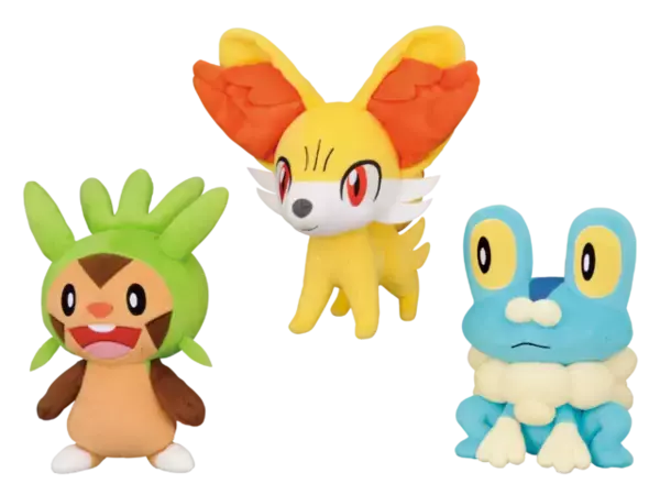 大きさは約22cm！「ハリマロン」「フォッコ」「ケロマツ」のぬいぐるみ 