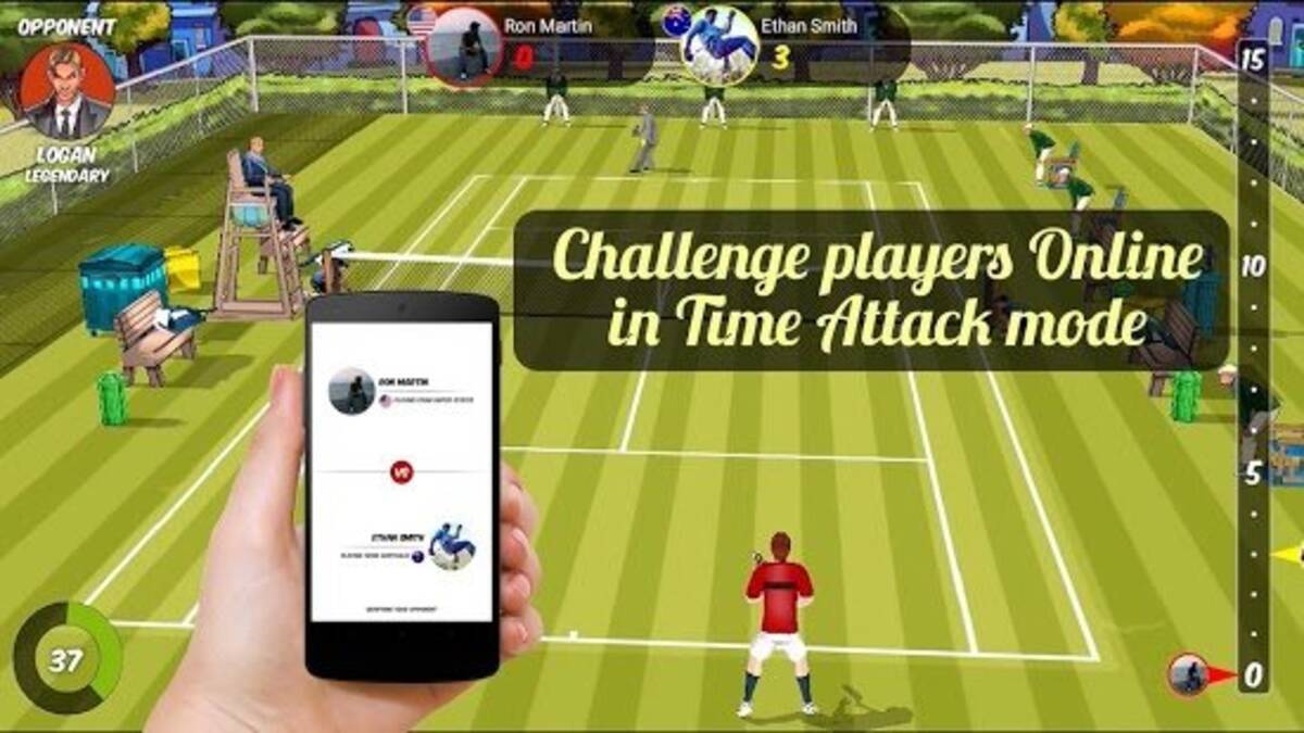 スマホをwiiリモコンのように使ってプレイするandroidアプリ Motion Tennis Cast 登場 15年3月19日 エキサイトニュース