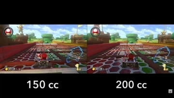 『マリオカート8』200ccと150ccの新たな比較動画が公開！今回は「3DSパックンスライダー」
