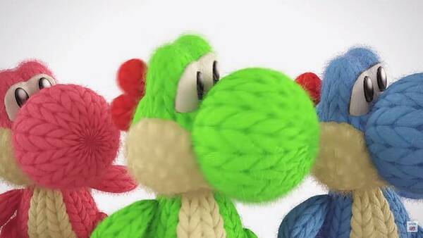 毛糸のヨッシーがマリオやリンク柄に ヨッシー ウールワールド 欧州版amiibo紹介動画が公開 15年5月28日 エキサイトニュース