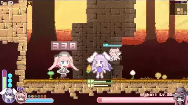 「【TGS2015】台湾生まれの8bit風バニーガール2Dアクション『ラビリビ』があざと可愛い！弾幕STGのような攻撃にも注目」の画像