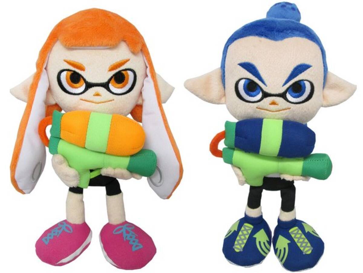 スプラトゥーン のガール ボーイ シオカラーズがぬいぐるみに 12月中旬発売予定 15年10月14日 エキサイトニュース