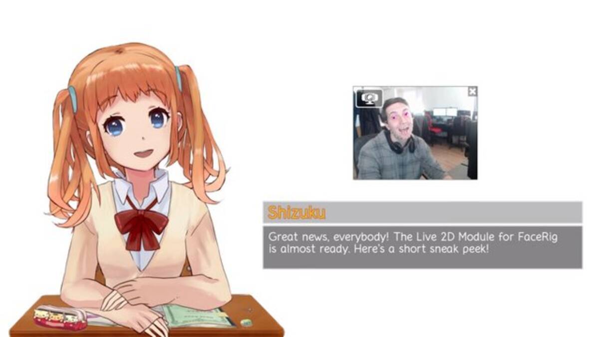 これであなたも2次元美少女に 取り込んだ表情を2d風アバター化する Facerig Live2d Module がすごい 15年12月17日 エキサイトニュース