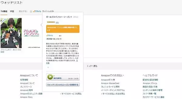 「終了が告知されていた「ガルパン」Amazonプライム配信が継続中」の画像