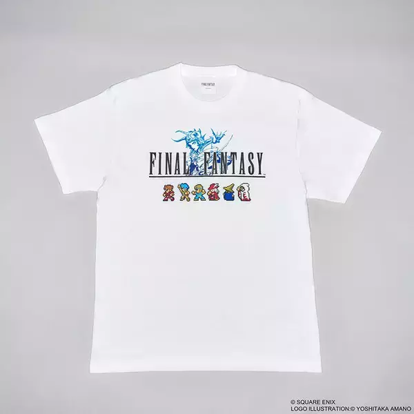 「『FF』ゲーム開封前のワクワクする気持ちが蘇る！当時のパッケージ風梱包のTシャツや『VI』までのキャラクターグッズがズラリ」の画像