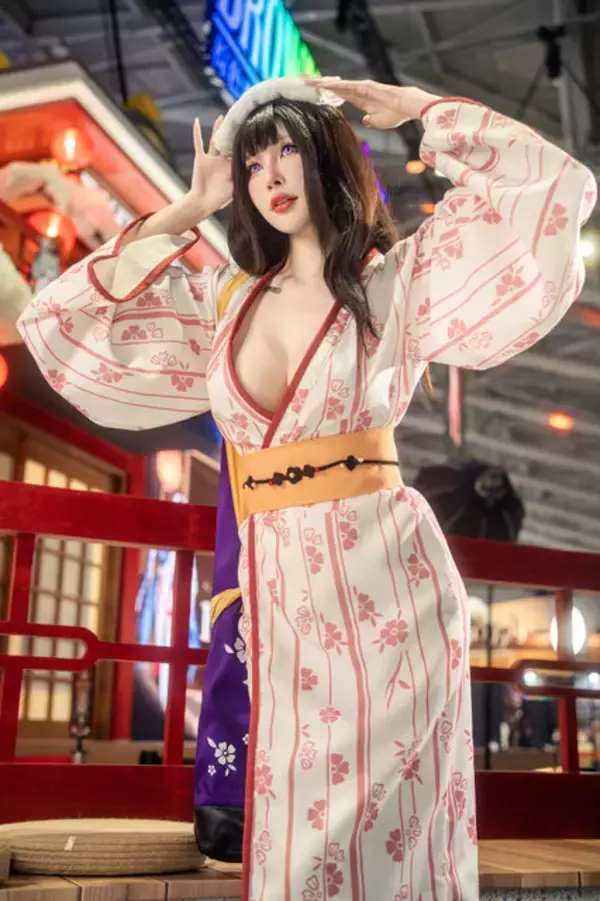 「【コスプレ】艶っぽい浴衣姿にクラクラしちゃう！『ブラウンダスト2』温泉修行人が隠しきれない美ボディを披露【台北ゲームショウ2026】」の画像