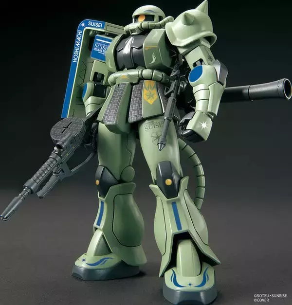 「「ホロライブ」ガンダムやザクが“星街すいせい仕様”に！ガンプラとコラボマーキングシール付きCD、サンプル画像がお披露目」の画像