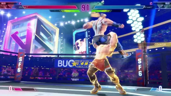 「『スト6』構えから派生する11種類の技と、“背面やられ”で相手を翻弄しろ！火力の高い投げも魅力な「アレックス」試遊レポ」の画像