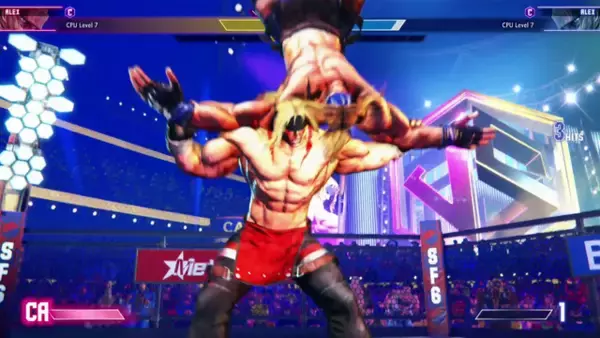 「『スト6』構えから派生する11種類の技と、“背面やられ”で相手を翻弄しろ！火力の高い投げも魅力な「アレックス」試遊レポ」の画像