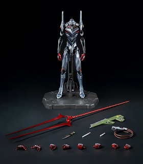 劇場版「ヱヴァ」より、謎の多い機体「エヴァンゲリオン4号機」が可動フィギュア化！設定資料をもとに、ロンギヌスの槍ほか多数のオプションが付属