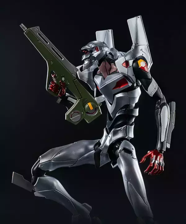 「劇場版「ヱヴァ」より、謎の多い機体「エヴァンゲリオン4号機」が可動フィギュア化！設定資料をもとに、ロンギヌスの槍ほか多数のオプションが付属」の画像