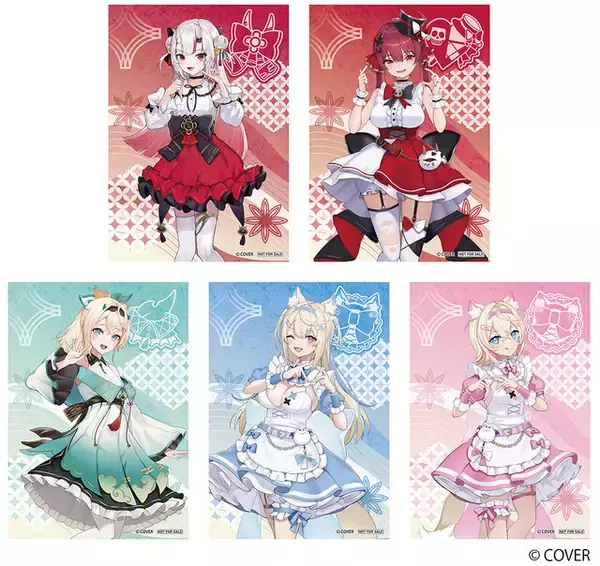 「アニメイトで「ホロライブ」フェアが1月8日より開催！百鬼あやめ、宝鐘マリンら5人が「ONIKAWAII」をテーマに描き起こしグッズ化」の画像