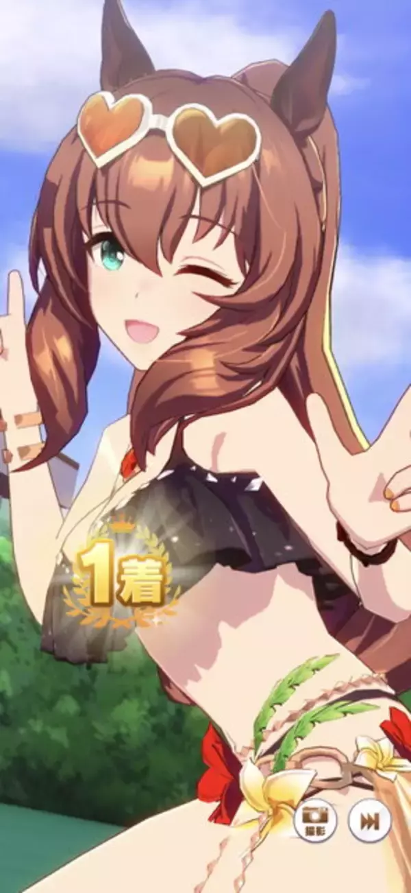 「『ウマ娘』通常ネイチャが「チアボンボン」でエール！？衣装変更機能の“小ネタ”が話題に」の画像