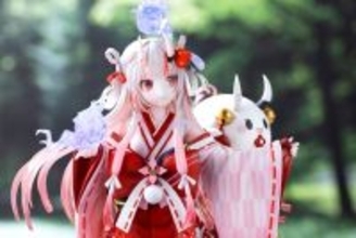 ホロライブ「百鬼あやめ」巫女衣装Ver.フィギュアが予約受付中！「ぽよ余」まで立体化し雰囲気満点