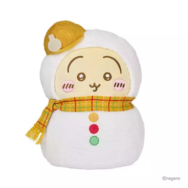 「「エニマイくじ ちいかわ」にキュン！“ゆきだるまになっちゃった！”なハチワレ、うさぎら6人のマスコットなどズラリ」の画像