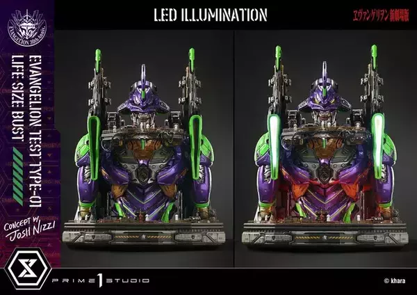 「約57万円、全高約86cmものヒューマンスケールが圧倒的！「エヴァンゲリオン初号機」が超巨大バストアップモデルで立体化」の画像