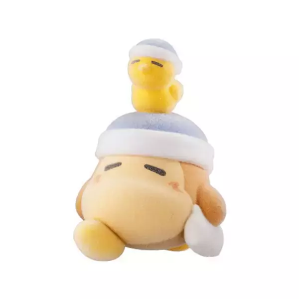 「眠そうなカービィたちがふわふわのフロッキーに！『星のカービィ』フィギュアコレクション全4種が2月第2週よりガシャポンにて発売」の画像