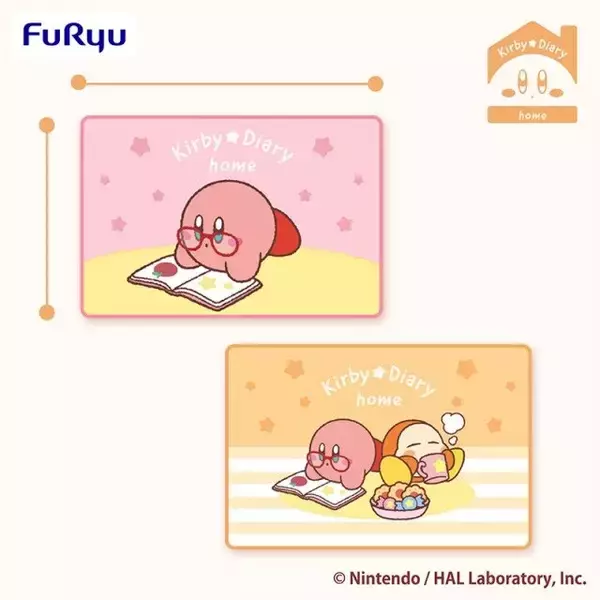 「眼鏡をかけた姿が可愛い！『星のカービィ』プライズシリーズ「Kirby★Diary」に新アイテム―ぬいぐるみ、ブランケットと癒しのおうち時間を過ごせそう」の画像