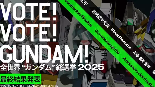 「「全世界“ガンダム”総選挙2025」総合1位は「νガンダム」！全然違う…言語別のランキングや、上位機の描き下ろしイラストも必見」の画像