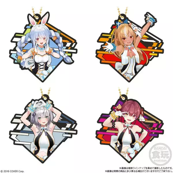 「ホロライブ・兎田ぺこら、宝鐘マリンたちがラバーマスコットに！浮き出て見える「ラバマスARTグミ」が9月16日より発売」の画像