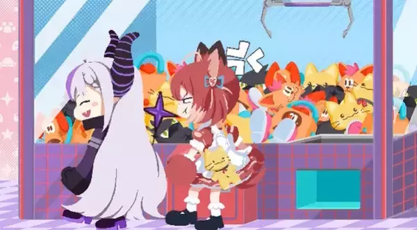 「vaultroomがホロライブ「ラプラス・ダークネス」、CR「赤見かるび」とコラボ！映像では2人が色々なレトロゲームで競い合う」の画像