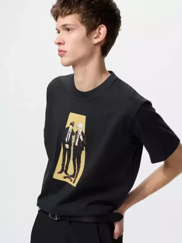 「ユニクロから「集英社100周年UT」発売決定！「呪術廻戦」は五条悟&夏油傑の漫才扉絵イラスト、“虚式「茈」”などがデザイン」の画像