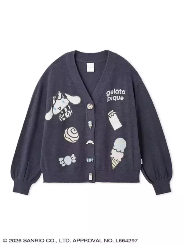 「ジェラート ピケから「ハローキティ＆シナモロール」のコラボコレクション発売！カーディガンやセットアップ、Tシャツなど豊富なデザイン」の画像
