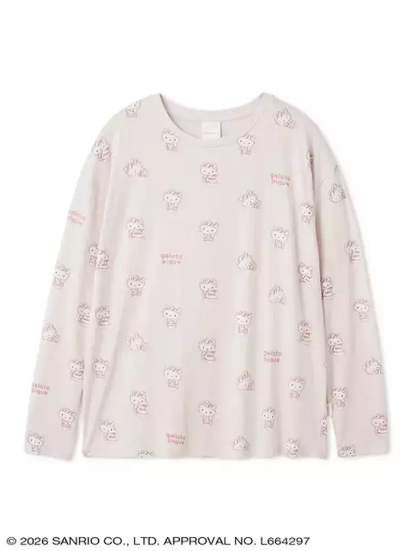 「ジェラート ピケから「ハローキティ＆シナモロール」のコラボコレクション発売！カーディガンやセットアップ、Tシャツなど豊富なデザイン」の画像