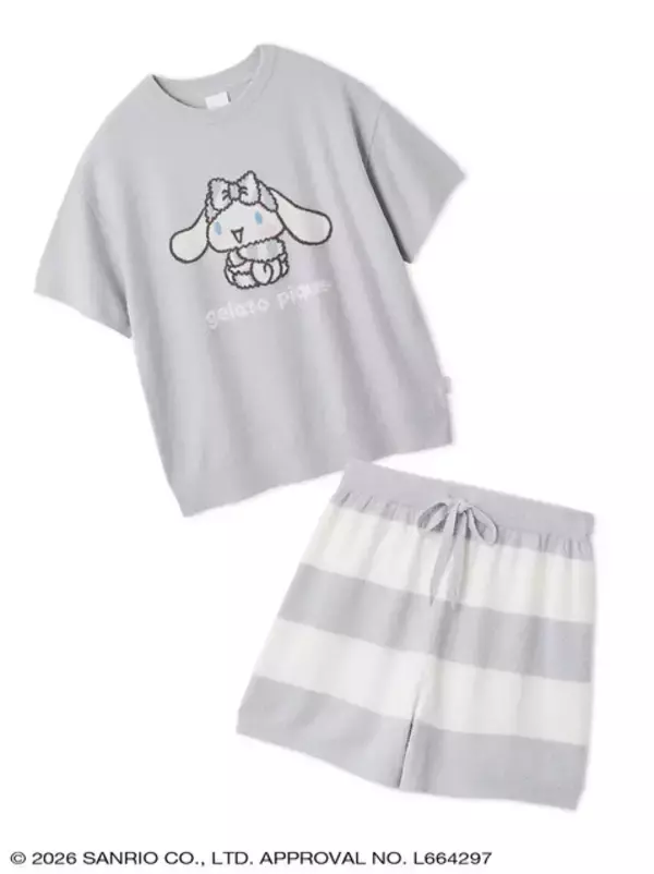 「ジェラート ピケから「ハローキティ＆シナモロール」のコラボコレクション発売！カーディガンやセットアップ、Tシャツなど豊富なデザイン」の画像