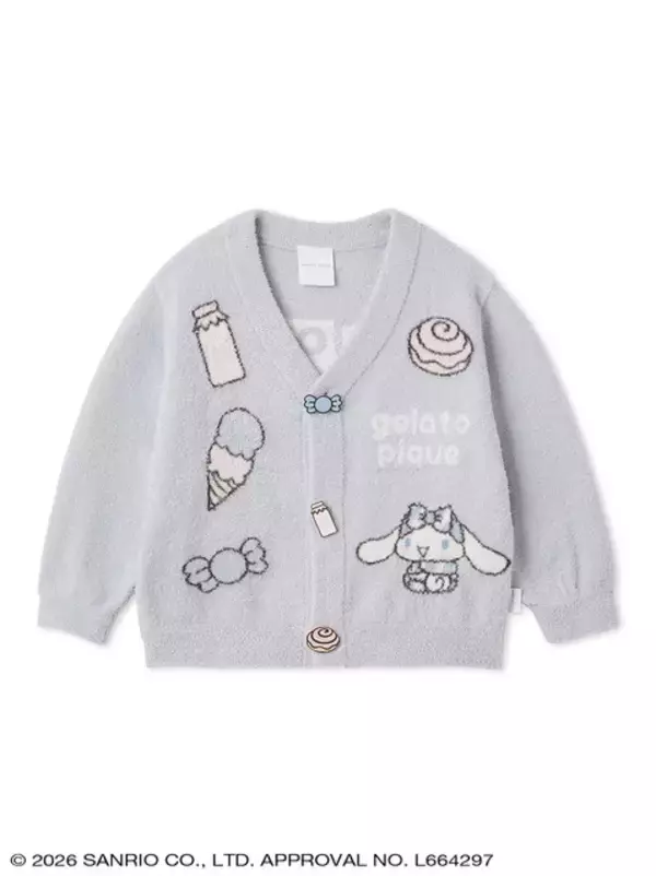 「ジェラート ピケから「ハローキティ＆シナモロール」のコラボコレクション発売！カーディガンやセットアップ、Tシャツなど豊富なデザイン」の画像