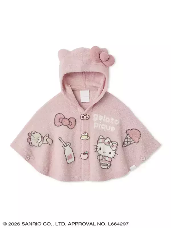「ジェラート ピケから「ハローキティ＆シナモロール」のコラボコレクション発売！カーディガンやセットアップ、Tシャツなど豊富なデザイン」の画像