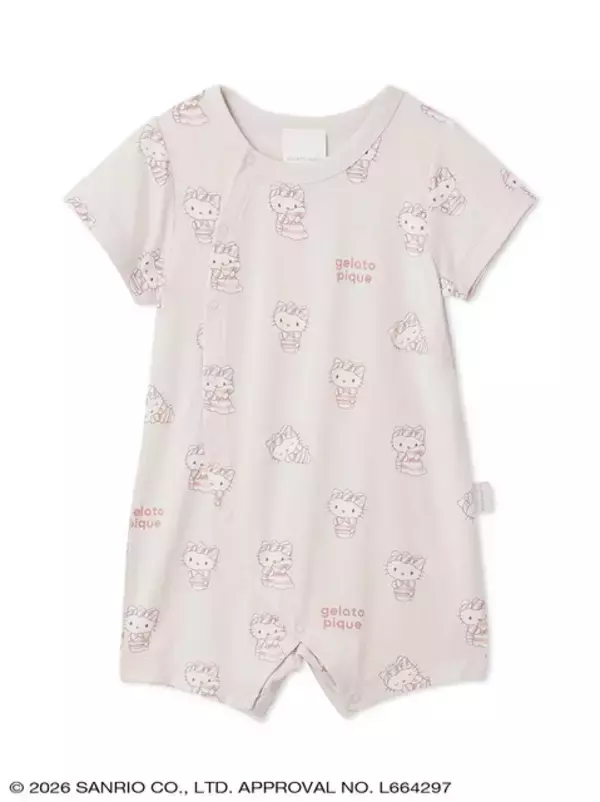 「ジェラート ピケから「ハローキティ＆シナモロール」のコラボコレクション発売！カーディガンやセットアップ、Tシャツなど豊富なデザイン」の画像