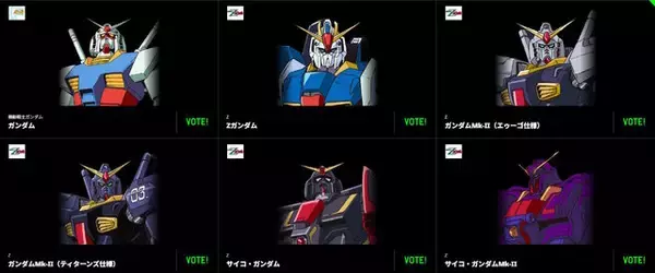 「「全世界“ガンダム”総選挙2025」開催！第1位の機体は新規描き下ろしイラストを制作」の画像