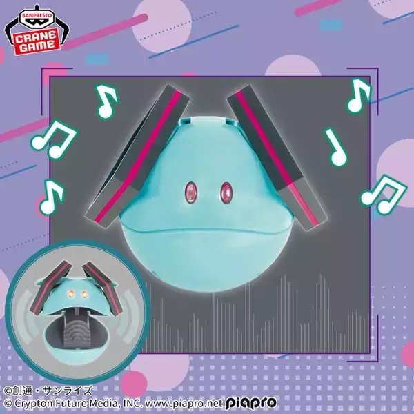 「「ガンダム45周年×初音ミク」コラボプライズが順次展開！可愛すぎる「シャアザクぐるみ [初音ミクVer.]」やハロぬいぐるみも」の画像