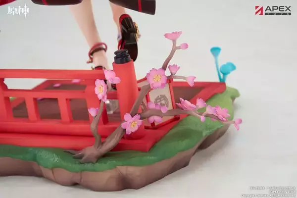 「巫女服から覗くすべすべ太もも！『原神』より「八重神子」1/7スケールフィギュアが予約受付中―蠱惑的な表情もグッとくる」の画像