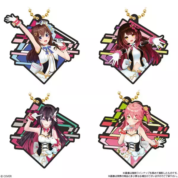 「ホロライブ・メンバー全19名の「ラバマスARTグミ」が可愛い！秘密結社holoXは新規撮りおろしビジュアル」の画像