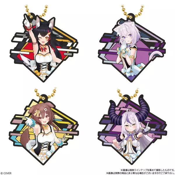 「ホロライブ・メンバー全19名の「ラバマスARTグミ」が可愛い！秘密結社holoXは新規撮りおろしビジュアル」の画像