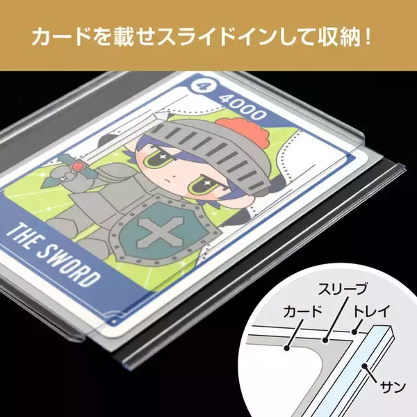 「四辺が閉じてホコリを防げる！トレカ用「硬質サイドローダー」が予約受付開始ー「フタ付き収納トレイ」を本体差し込む独自機構」の画像