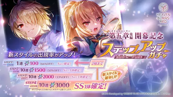 「『ヘブバン』第五章後編が開幕！新SSレゾナンス天河ユイナ、茅森月歌ピックアップ開催―最大100連ガチャが無料に」の画像