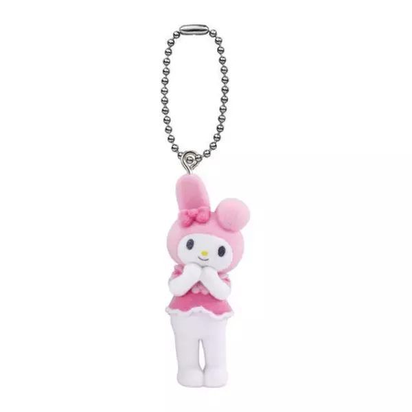「「サンリオ」ライブキャラがふわふわフロッキーな「ミニチュアチャーム」に！ハローキティ、ポムポムプリンなど全5種」の画像