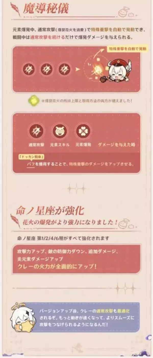 「『原神』ウェンティ、モナたち7人の強化内容が判明―★5キャラは“凸効果”も4層全てパワーアップ」の画像