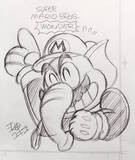 「これはスゲーゾウ！『スーパーマリオくん』の作者・沢田ユキオ先生、さっそく「ゾウマリオ」を描く」の画像2