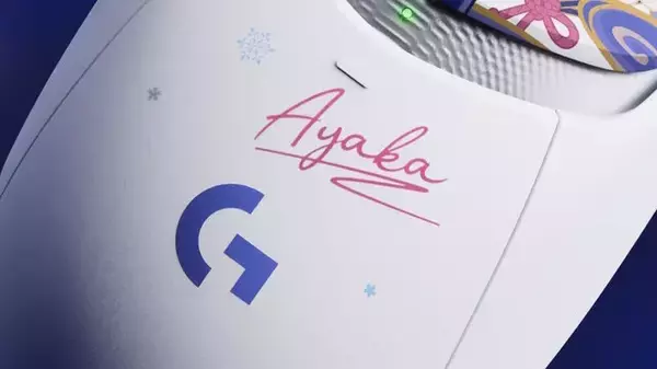 「『原神』×「Logicool」で神里綾華のコラボゲーミングマウス登場！フルカラーイラストをあしらった清楚なデザイン、日本国内でも11月発売予定」の画像