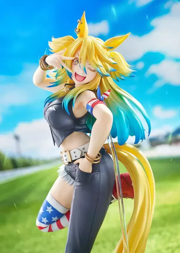 「アメリカンテイスト衣装に大胆ポーズ！「ウマ娘シングレ」より「オベイユアマスター」1/7スケールフィギュアが予約受付開始」の画像