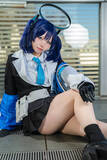 「【コスプレ】ミニスカから伸びるもっちりした太ももの再現度が「計算通り。完璧。」！『ブルアカ』ユウカの微笑みに癒やされた【写真9枚】」の画像2