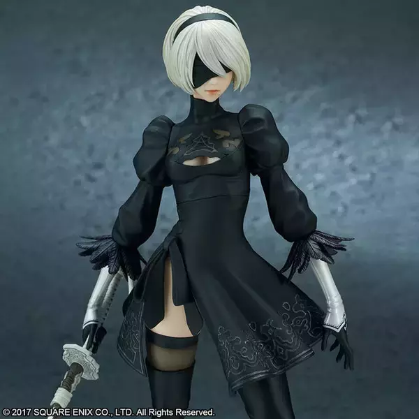『ニーア オートマタ』より「2B」フィギュアDX版が再受注！差し替えパーツで多彩なディスプレイを楽しめる