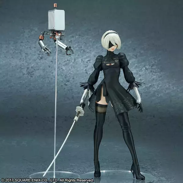 「『ニーア オートマタ』より「2B」フィギュアDX版が再受注！差し替えパーツで多彩なディスプレイを楽しめる」の画像
