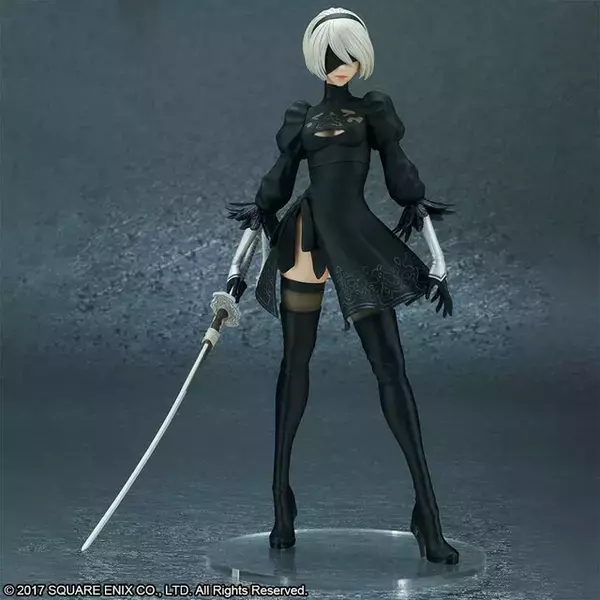 「『ニーア オートマタ』より「2B」フィギュアDX版が再受注！差し替えパーツで多彩なディスプレイを楽しめる」の画像