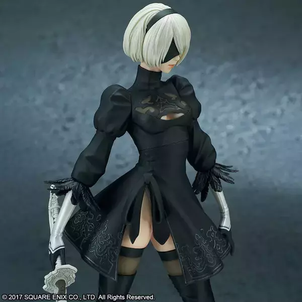 「『ニーア オートマタ』より「2B」フィギュアDX版が再受注！差し替えパーツで多彩なディスプレイを楽しめる」の画像